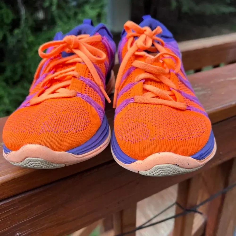 Nike Women's 9.5 Orange Purple Road Running Jog Walking Sneakers